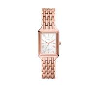 Fossil Damen Raquel Quarz Edelstahl Dreizeiger Uhr, Roségold, 23MM, Raquel