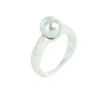 Fossil Damen Ring Silber JFS00016040 Zyrkonia Perle
