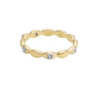 Fossil Damen-Ring Sutton Gold Edelstahl JF047967107, Edelstahl, Kein Edelstein