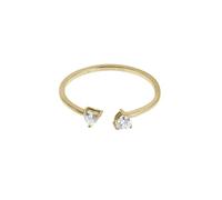 FOSSIL Ring Für Frauen Sadie, Breite: 3.55mm, Höhe: 3.55mm Gold-Edelstahl-Ring, JF04359710