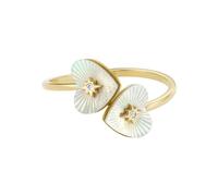 Fossil Damen Ringe aus Edelstahl offen, 5, Mais-Gold