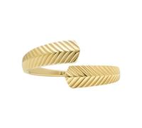 Fossil Damen Ringe aus Edelstahl offen, 6, Gold-Ton