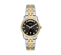 Fossil Damen Scarlette Dreizeiger Day-Date Zweifarbige Edelstahl Uhr (Modell: ES5458)