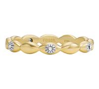 Fossil Damen-Ring Sutton Gold Edelstahl JF047967106, Edelstahl, Kein Edelstein