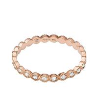 Fossil Damenring Sadie All Stacked Up Edelstahl roségoldfarben, JF04075791