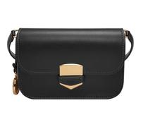 Fossil Damentasche Lennox, glattes Rindsleder Small Flap Crossbody, schwarz, L: 17,8 cm, B: 4,4 cm, H: 12,7 cm, ZB1926001