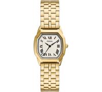 Fossil Harlow Damen-Uhr, Quarzwerk mit Edelstahl- oder Lederarmband Gold-Ton