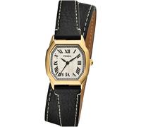 Fossil Damen Analog Quarz Uhr mit Leder Armband ES5404