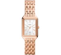 Fossil Damenuhr Raquel, Quarzwerk, 23MM Rose Gold Edelstahlgehäuse mit Edelstahlarmband, ES5271