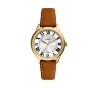 Fossil Damen Analog Quarz Uhr mit Leder Armband ES5397