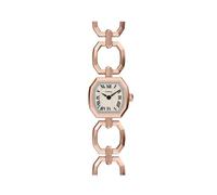 Fossil Harlow Mini Zweizeiger Roségold-Ton Edelstahl Damenuhr
