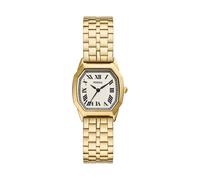 Fossil Harlow Damen-Uhr, Quarzwerk mit Edelstahl- oder Lederarmband Gold-Ton