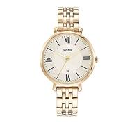 Fossil Damenuhr Jacqueline, Quarzwerk, 36mm Gold Edelstahlgehäuse mit Edelstahlarmband, ES3434
