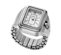 Uhrenring FOSSIL "RAQUEL WATCH RING" Armbanduhren silberfarben Damen Quarzuhren (11380526-0)