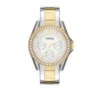 Fossil Riley ES3204 2T Silver/Gold Golden, Silber