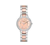 Fossil Damen Analog Quarz Uhr mit Edelstahl Armband ES3405