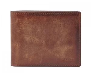 FOSSIL Derrick Bifold With Flip ID Brown