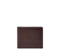 Fossil Derrick Bifold with Flip ID Brown Croco