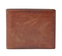 FOSSIL Derrick RFID Large Coin Pocket Bifold Brown