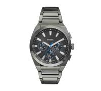 FOSSIL Everett Herrenuhr, Quarz-Chronographenwerk mit Edelstahl- oder Lederarmband