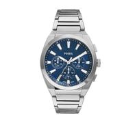 FOSSIL Everett Herrenuhr, Quarz-Chronographenwerk mit Edelstahl- oder Lederarmband