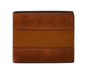 FOSSIL Everett Large Coin Pocket Bifold Medium Brown