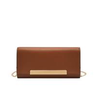 FOSSIL Penrose Flap Wallet Crossbody Brown