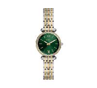 Fossil Carlie Damen 28MM Zweifarbige Edelstahluhr, ES5439