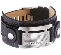 Fossil JF84816 Herren Armband Leder schwarz JF 84816