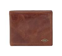 Fossil Geldbörse für Männer Ryan, Leder Bifold Dunkelbraun 10,8 cm L x 1,91 cm B x 8,89 cm H ML3729201