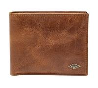 Fossil Geldbörse für Männer Ryan, Leder Bifold Dunkelbraun 12,4 cm L x 0,5 cm B x 8,9 cm H ML3829201