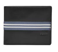 Fossil Geldbörse Jared Coin Pocket Bifold Black schwarz