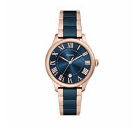 Fossil Damen Analog Quarz Uhr mit Keramik Armband CE1134