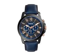Orologio Fossil Grant cronografo con cinturino in pelle blu - FS5061