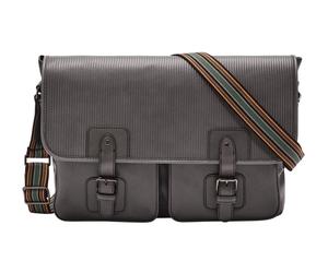 FOSSIL Greenville Messenger Lead Gray