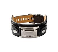 Fossil JF84816 Herren Armband Leder schwarz JF 84816