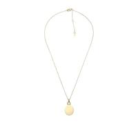 Kette mit Anhänger FOSSIL "DREW, JF04173710" Halsketten Gr. Edelstahl, Länge: 47 cm, gelb (gelbgoldfarben) Damen Ketten mit Anhänger Edelstahl (39993667-0)