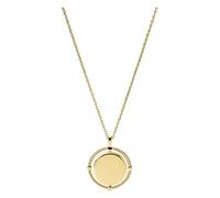 Fossil Halskette Für Frauen Val, Länge: 510mm + 50mm, Breite: 23mm Gold-Edelstahl-Halskette, JF03800710