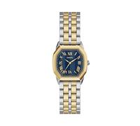 Fossil Harlow Damen-Armbanduhr aus Edelstahl, DREI Zeiger, Gold/Blau, 27 mm, Harlow
