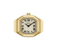 Fossil Harlow Damenuhr Ring Zweizeiger Goldton Edelstahl Uhr (Modell ES5446)