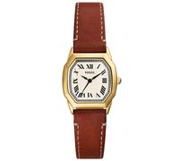 Fossil Damen Analog Quarz Uhr mit Leder Armband ES5364