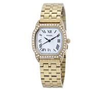 Fossil Harlow ES5489 Damen-Armbanduhr, Quarz, Kristall, silberfarbenes Zifferblatt