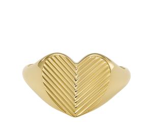 Fossil Harlow - Ring Aus Edelstahl Für Damen 6 Gold
