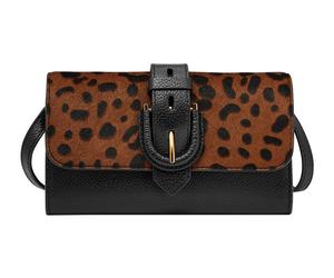 FOSSIL Harwell Wallet Crossbody Leopard