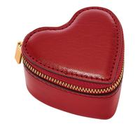FOSSIL Heart Jewelry Box Garnet