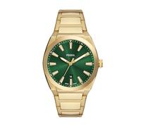 Fossil Herren Analog Quarz Uhr mit Edelstahl Armband FS6090