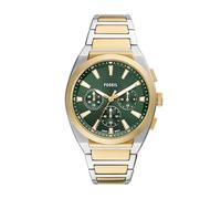 Fossil Herren Analog Quarz Uhr mit Edelstahl Armband FS6106
