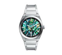 FOSSIL Herren Analog Quarz Uhr mit Edelstahl Armband FS6114