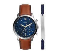Fossil Herren Analog Quarz Uhr mit Leder Armband FS5708SET