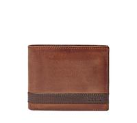 Fossil Herren Bifold Flip Id Wallet Geldbörsen, Quinn Brown, Einheitsgröße